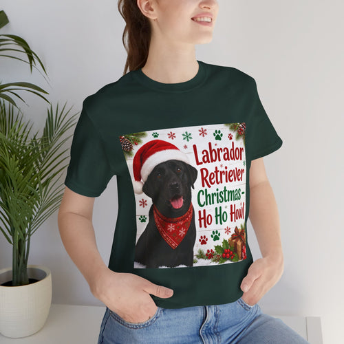 Labrador Christmas Shirt - Ho Ho Howl Labrador Retriever Tee - Funny Holiday Dog Gift
