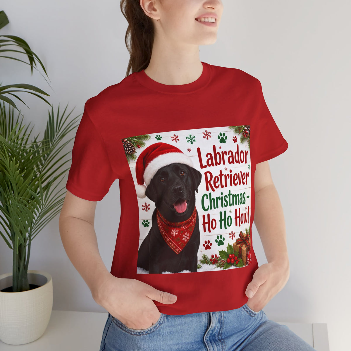 Labrador Christmas Shirt - Ho Ho Howl Labrador Retriever Tee - Funny Holiday Dog Gift