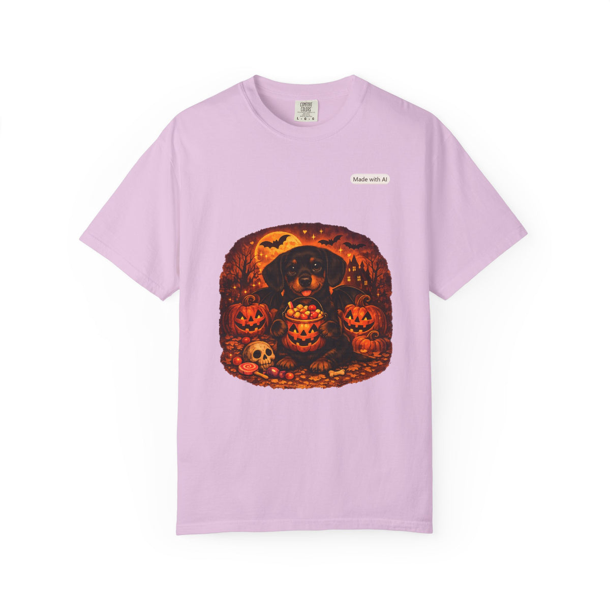 Halloween Cat Pumpkin T-Shirt — Spooky Vintage Jack-O'-Lantern Design