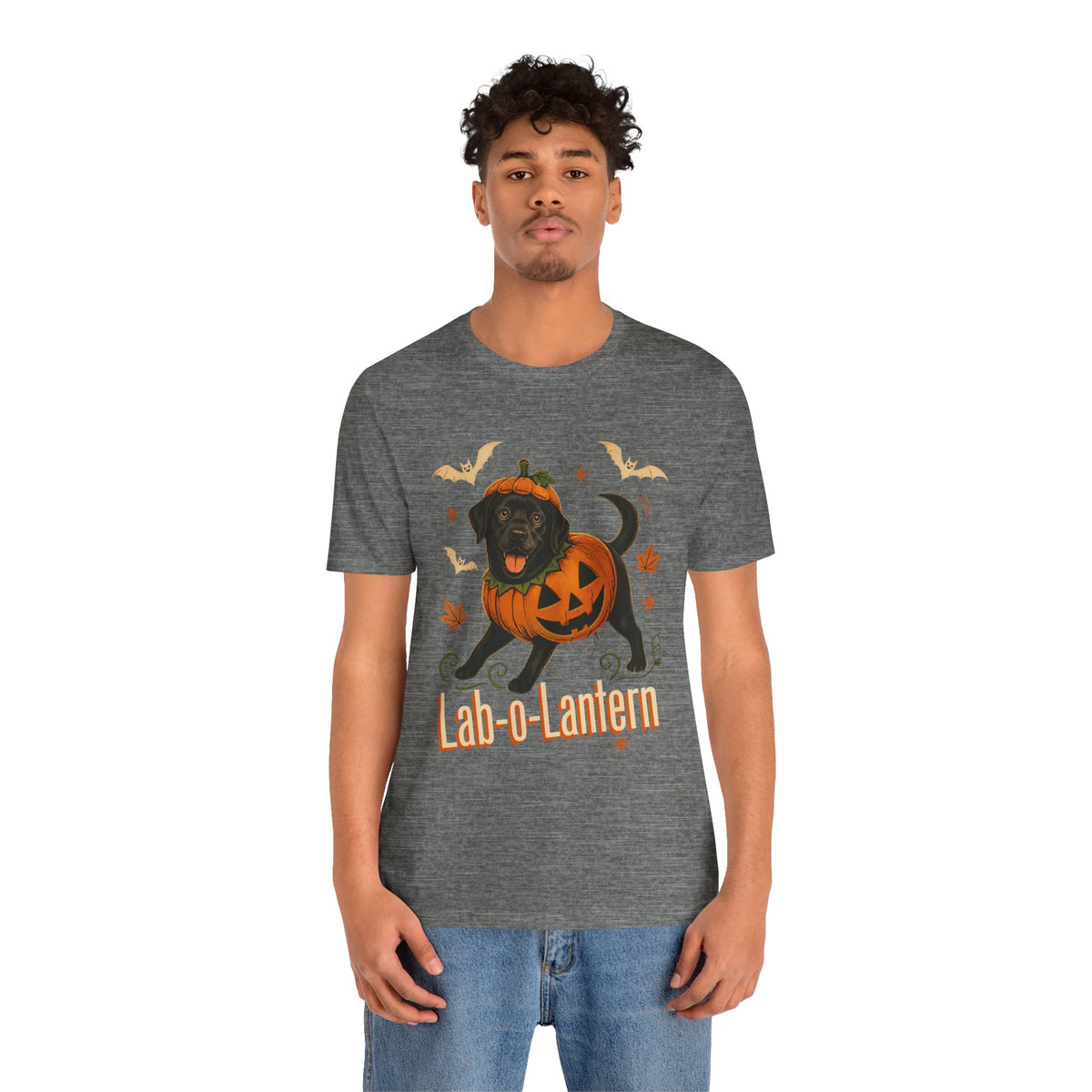 Lab-o-Lantern Black Labrador Pumpkin T-Shirt | Halloween Dog Tee
