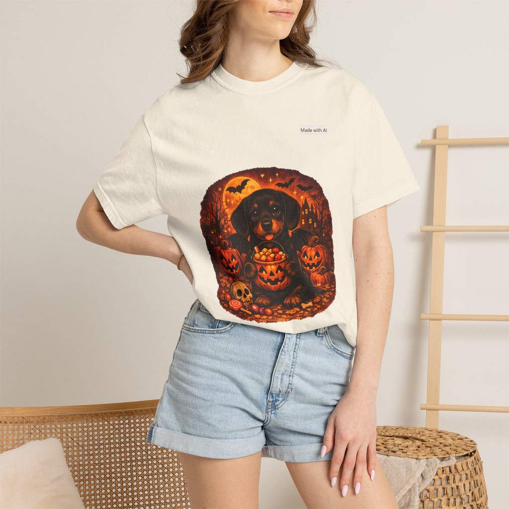 Halloween Cat Pumpkin T-Shirt — Spooky Vintage Jack-O'-Lantern Design