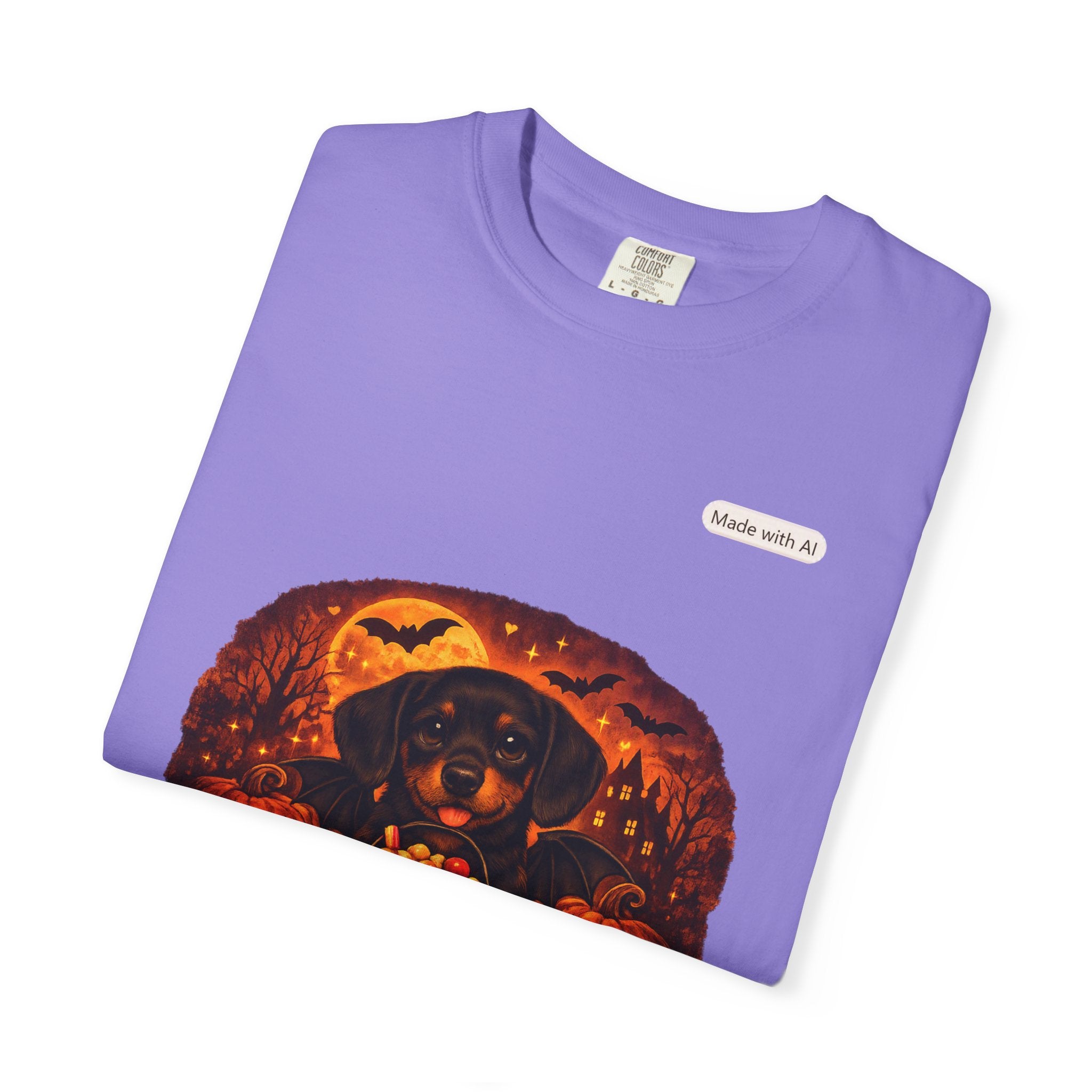 Halloween Cat Pumpkin T-Shirt — Spooky Vintage Jack-O'-Lantern Design