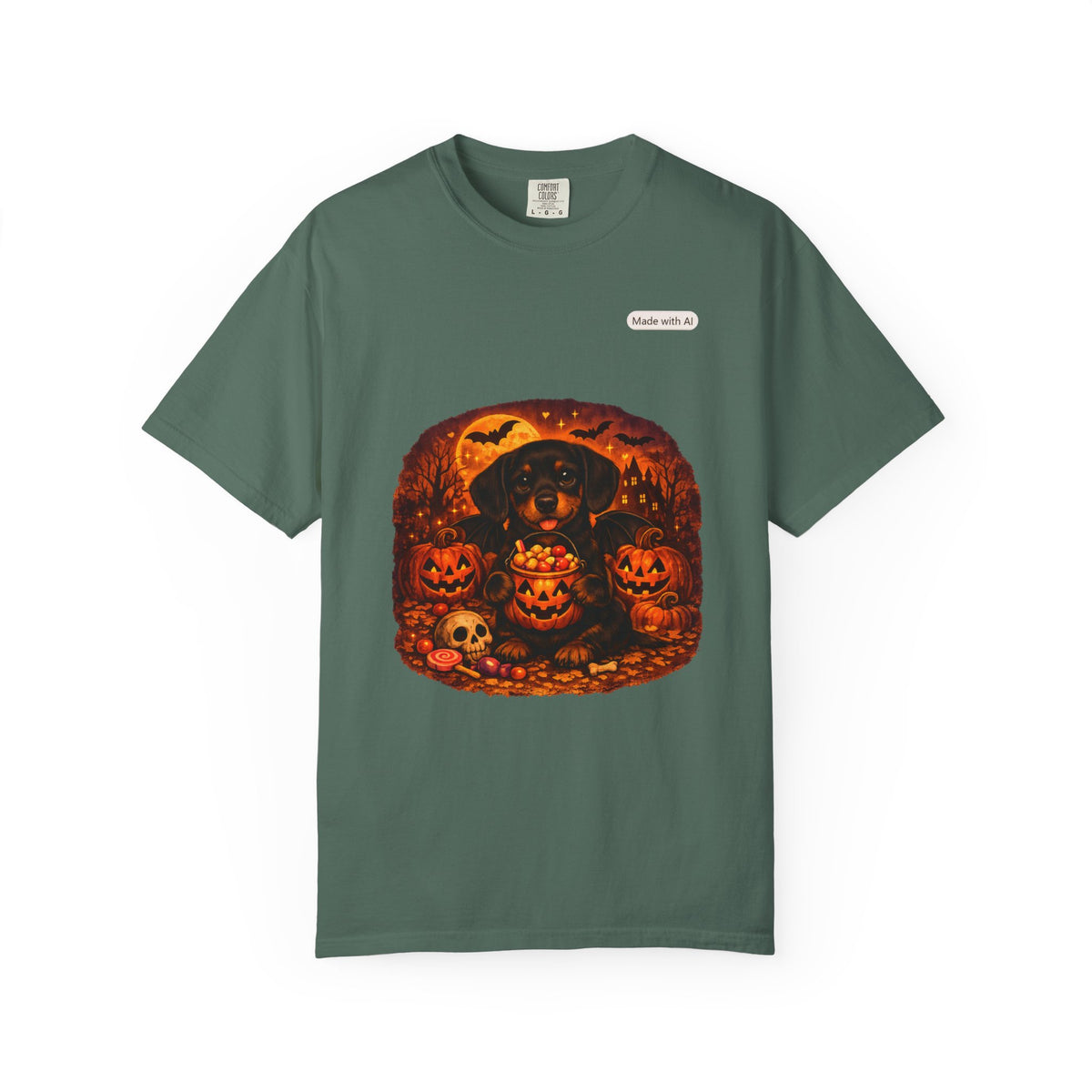 Halloween Cat Pumpkin T-Shirt — Spooky Vintage Jack-O'-Lantern Design
