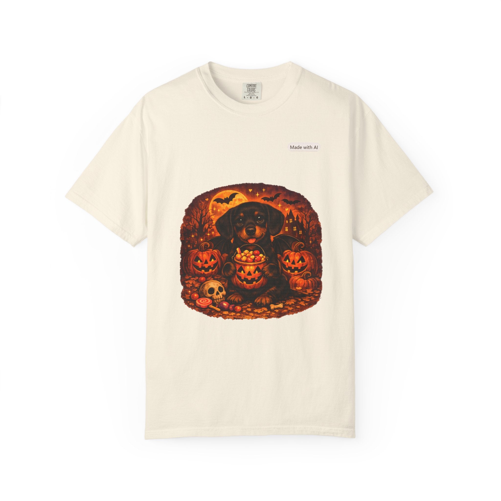 Halloween Cat Pumpkin T-Shirt — Spooky Vintage Jack-O'-Lantern Design