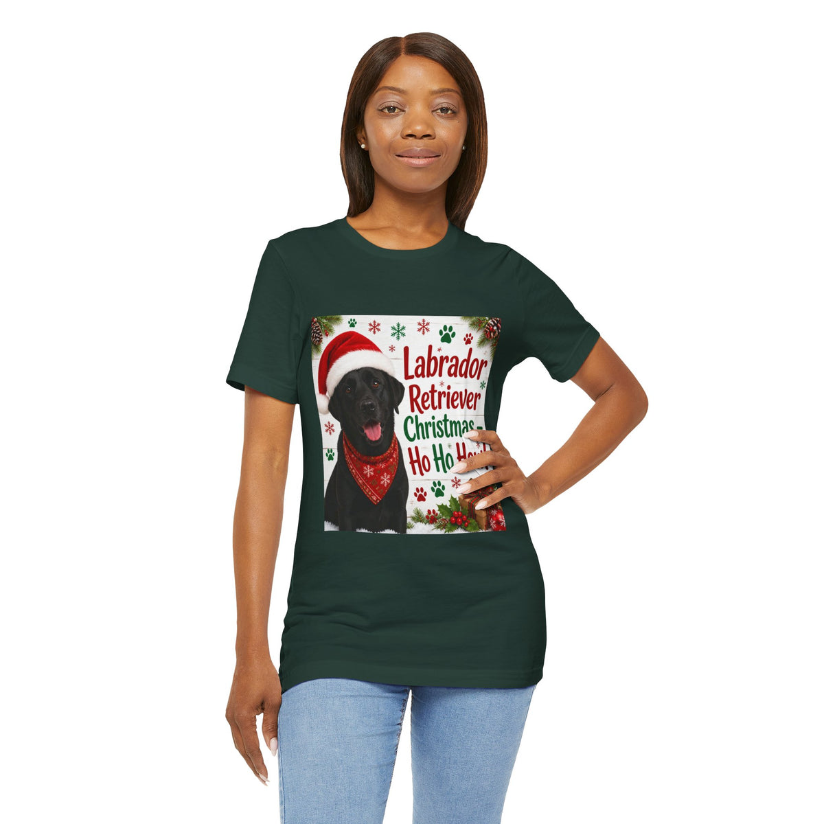 Labrador Christmas Shirt - Ho Ho Howl Labrador Retriever Tee - Funny Holiday Dog Gift