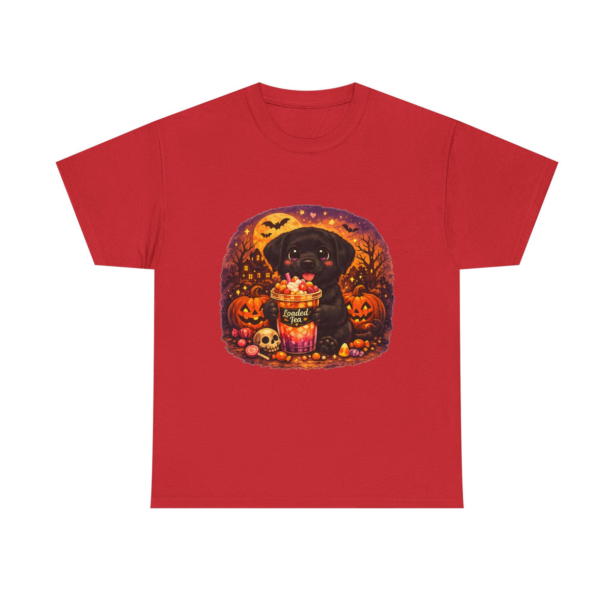 Halloween Black Labrador Tee – Cute Puppy Trick-or-Treat Pumpkin Design