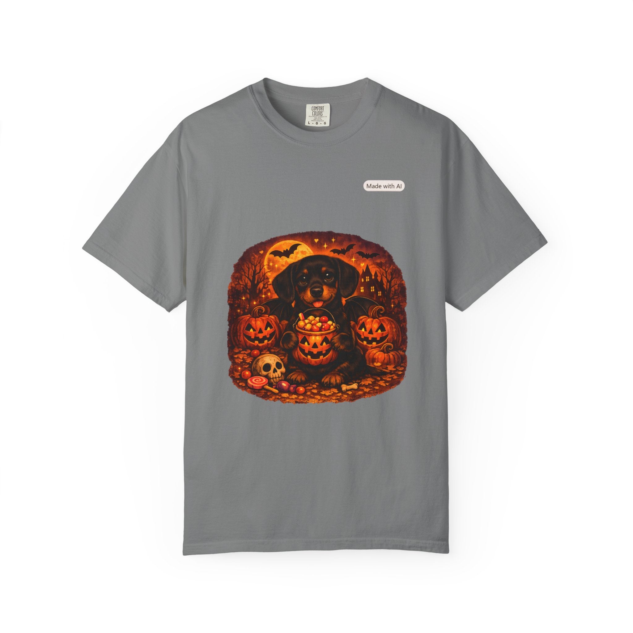 Halloween Cat Pumpkin T-Shirt — Spooky Vintage Jack-O'-Lantern Design