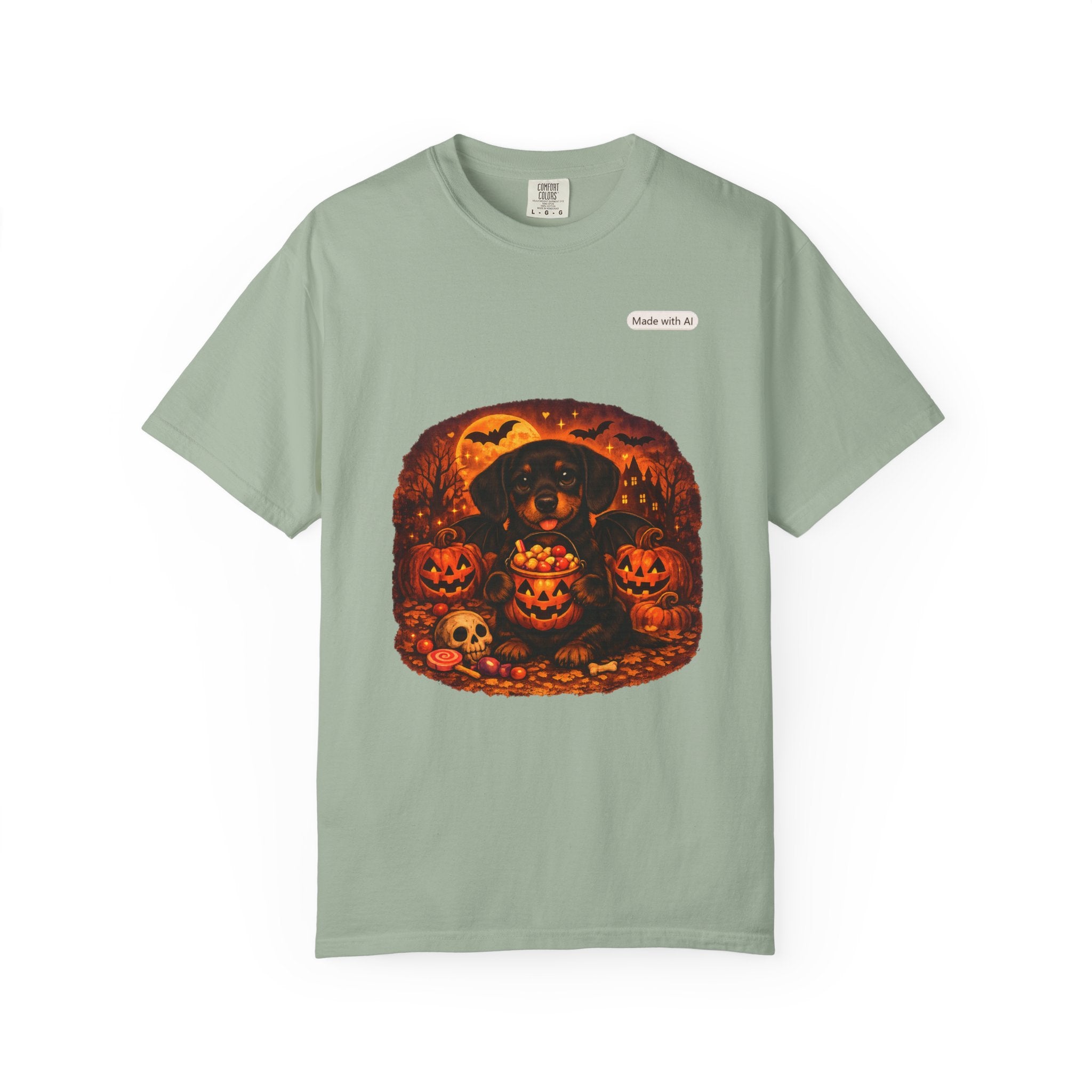 Halloween Cat Pumpkin T-Shirt — Spooky Vintage Jack-O'-Lantern Design