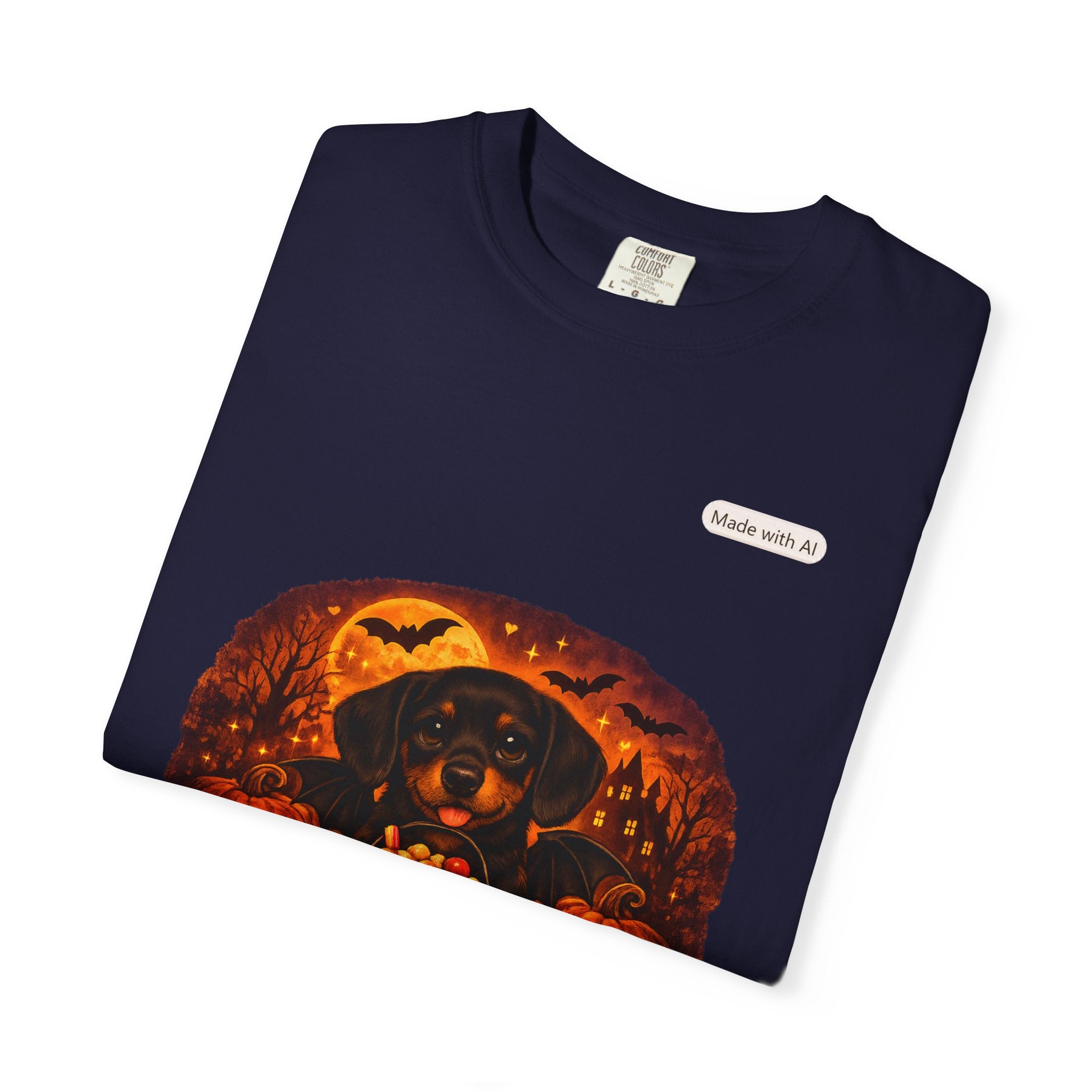 Halloween Cat Pumpkin T-Shirt — Spooky Vintage Jack-O'-Lantern Design