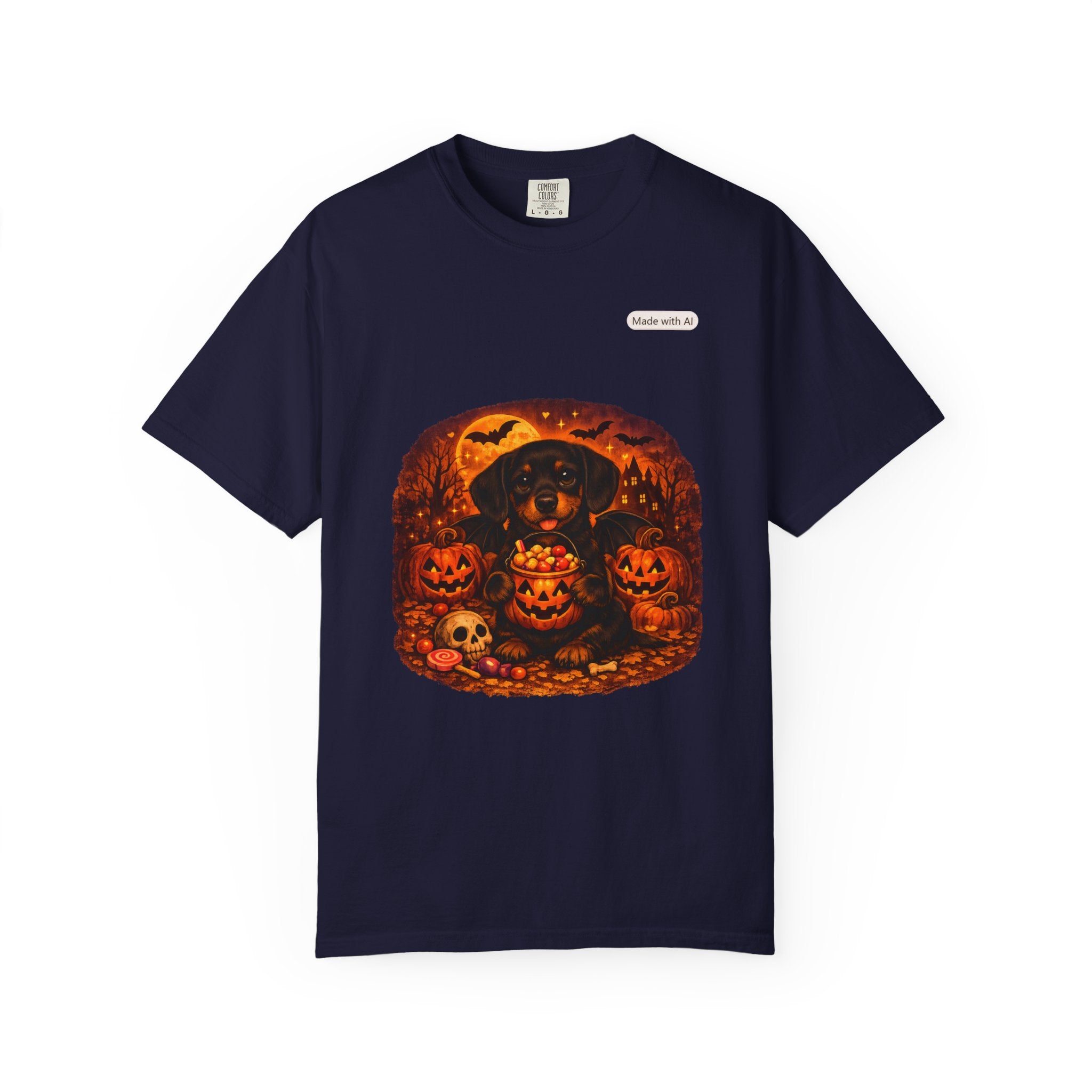 Halloween Cat Pumpkin T-Shirt — Spooky Vintage Jack-O'-Lantern Design