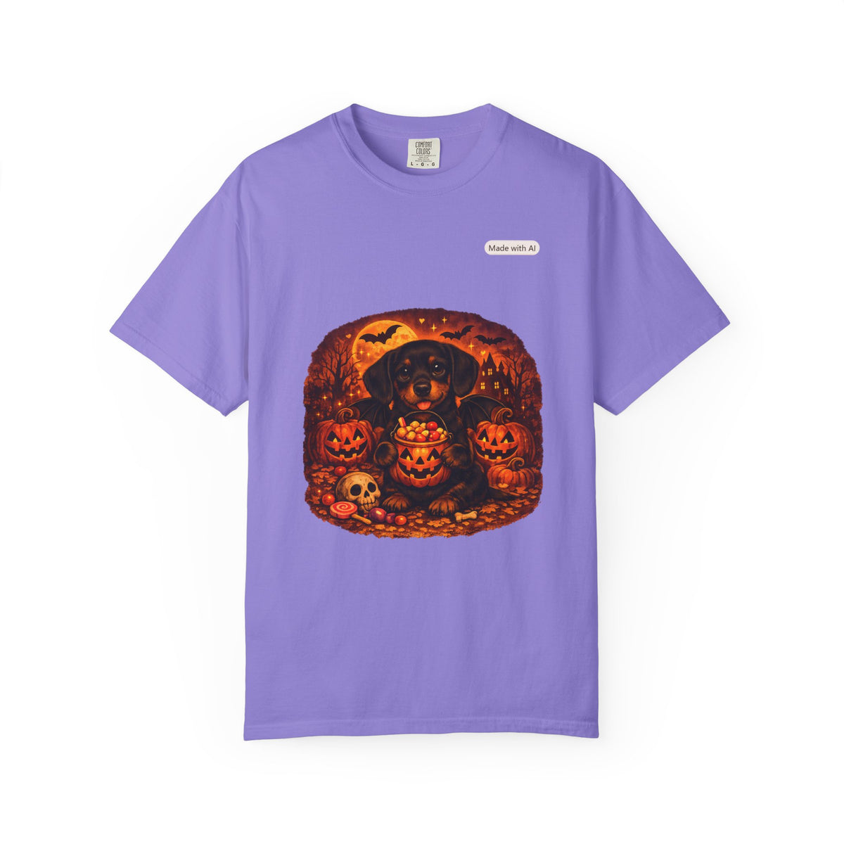 Halloween Cat Pumpkin T-Shirt — Spooky Vintage Jack-O'-Lantern Design