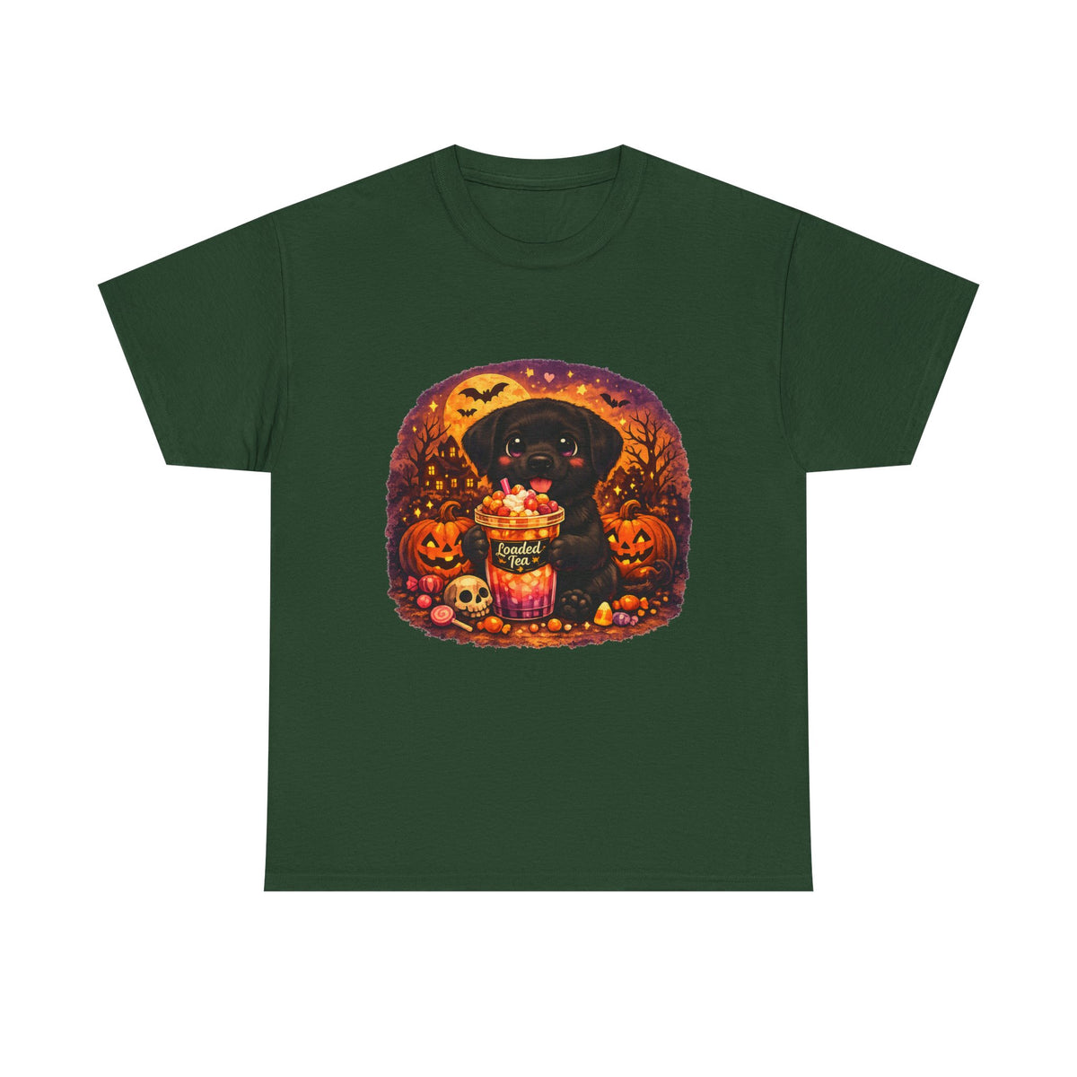 Halloween Black Labrador Tee – Cute Puppy Trick-or-Treat Pumpkin Design