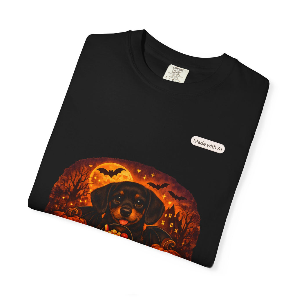 Halloween Cat Pumpkin T-Shirt — Spooky Vintage Jack-O'-Lantern Design