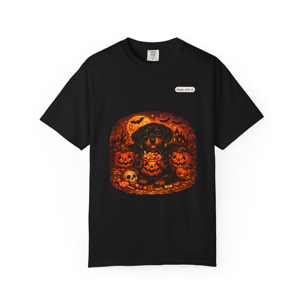 Halloween Cat Pumpkin T-Shirt — Spooky Vintage Jack-O'-Lantern Design