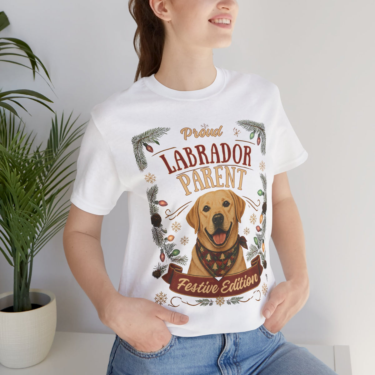Labrador Retriever Christmas T-Shirt | Ho Ho Howl Funny Dog Holiday Tee | Labrador Parent Gift