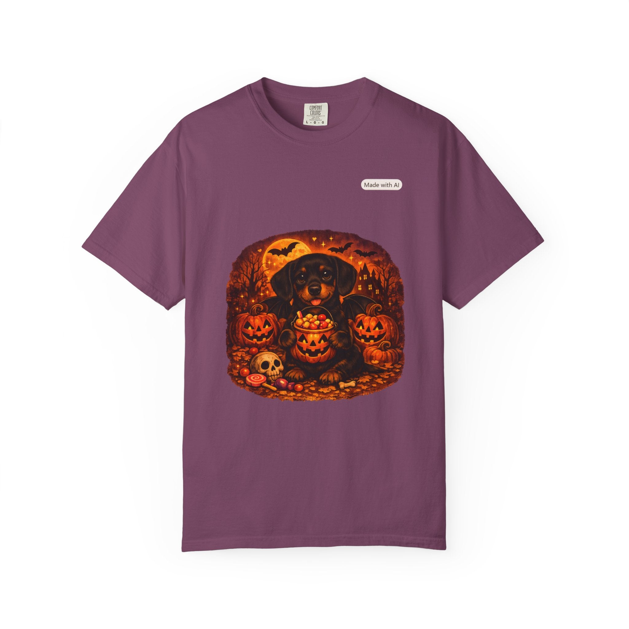 Halloween Cat Pumpkin T-Shirt — Spooky Vintage Jack-O'-Lantern Design