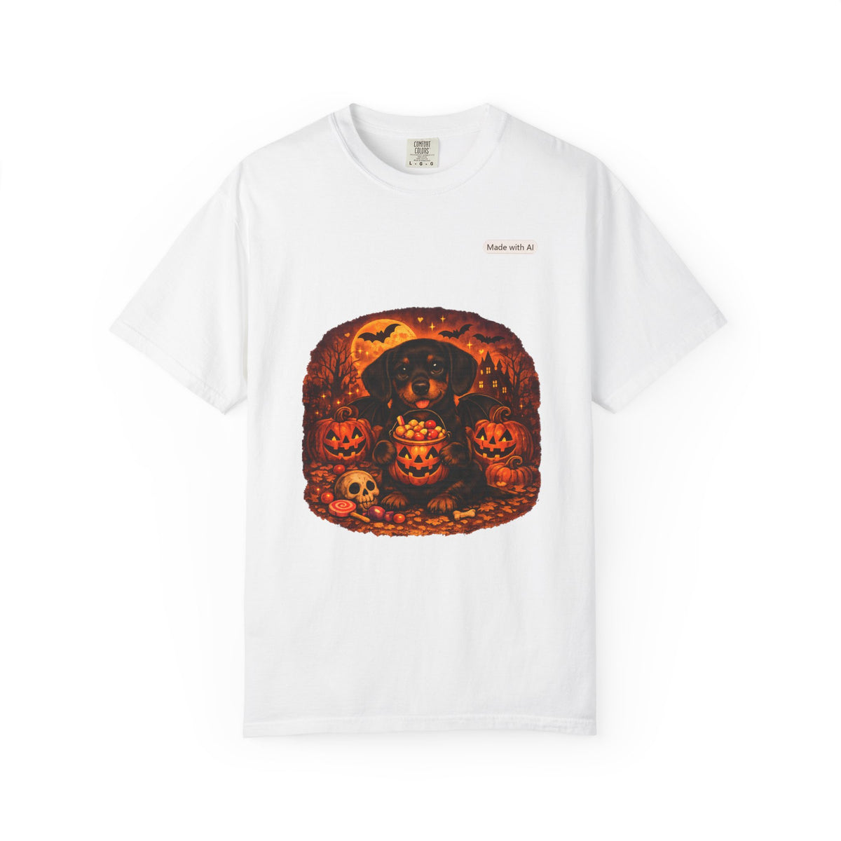 Halloween Cat Pumpkin T-Shirt — Spooky Vintage Jack-O'-Lantern Design