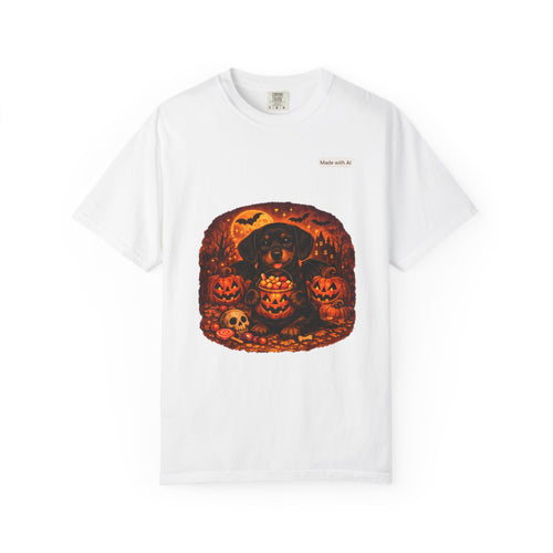 Halloween Cat Pumpkin T-Shirt — Spooky Vintage Jack-O'-Lantern Design