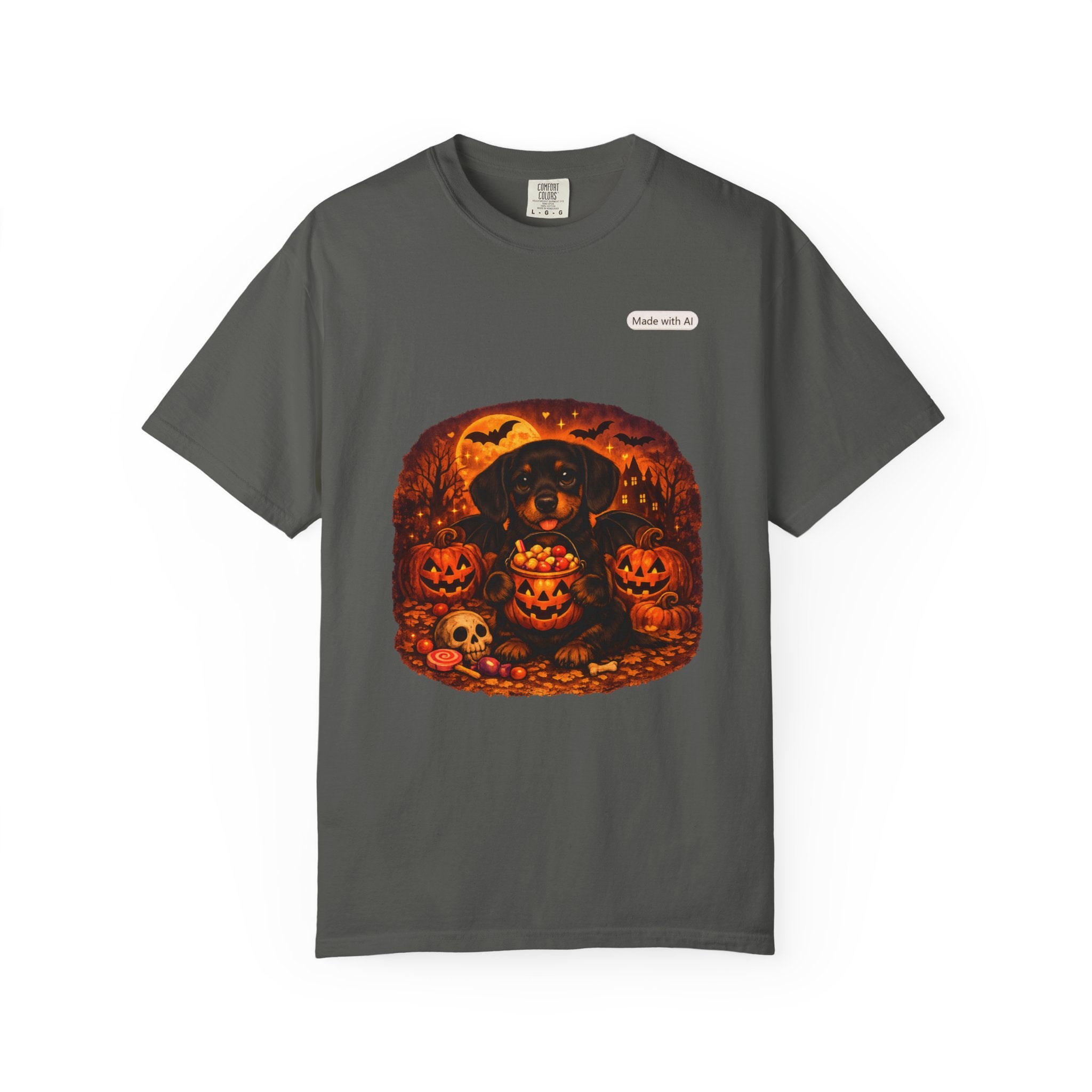 Halloween Cat Pumpkin T-Shirt — Spooky Vintage Jack-O'-Lantern Design