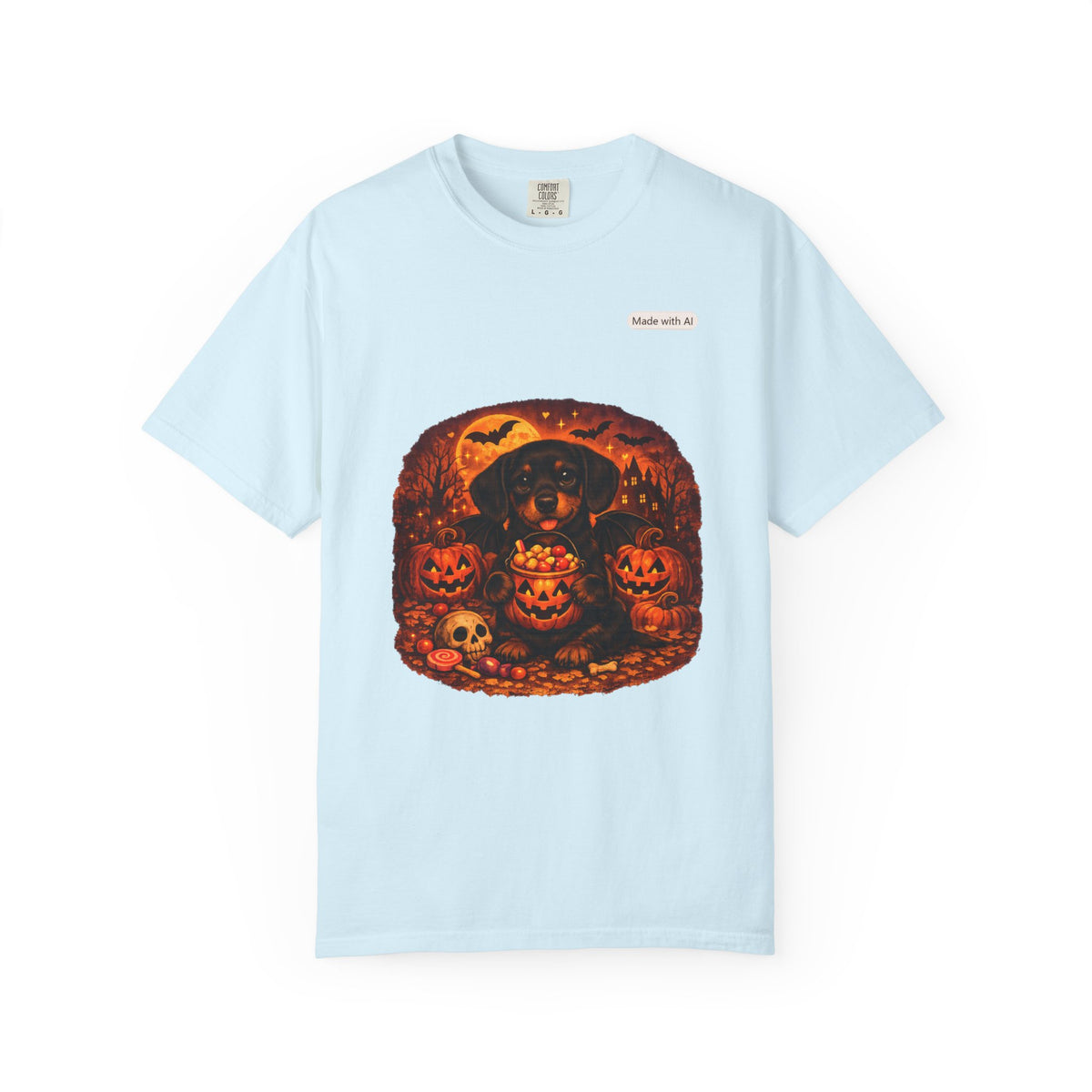 Halloween Cat Pumpkin T-Shirt — Spooky Vintage Jack-O'-Lantern Design