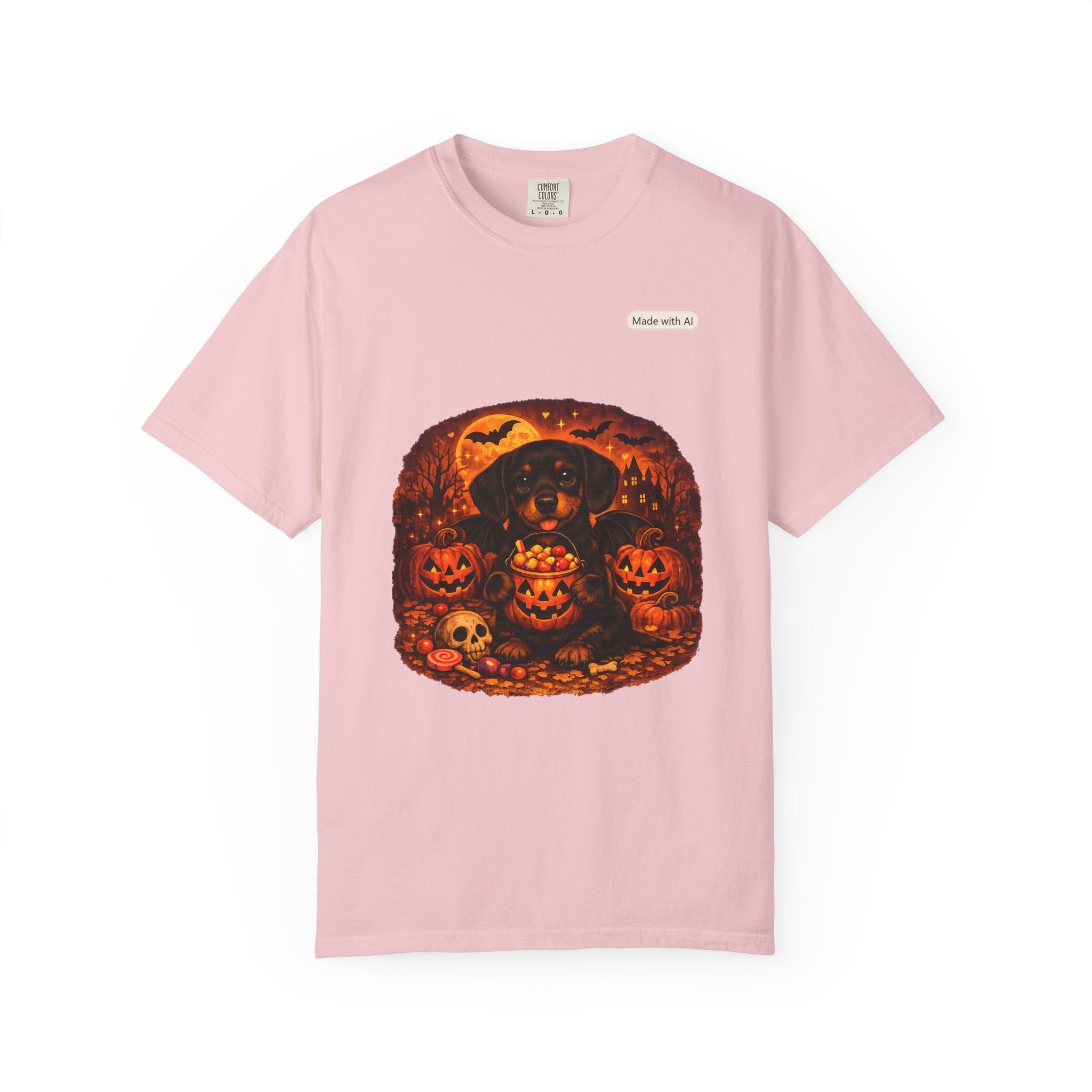Halloween Cat Pumpkin T-Shirt — Spooky Vintage Jack-O'-Lantern Design